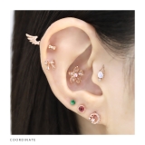 軟骨ピアス 天使悪魔エンジェルデビル羽翼ハートキャッチコーン ボディピアス | ボディピアス専門店凛RIN | 詳細画像9 