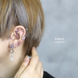 軟骨ピアス 蝶々バタフライ羽ピンクグリーンブルーパープル ボディピアス | ボディピアス専門店凛RIN | 詳細画像7