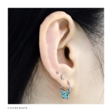 軟骨ピアス 蝶々バタフライ羽ピンクグリーンブルーパープル ボディピアス | ボディピアス専門店凛RIN | 詳細画像8