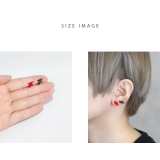 軟骨ピアス デビル悪魔羽翼アクリルクールレッドブラック ボディピアス | ボディピアス専門店凛RIN | 詳細画像7 