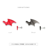 軟骨ピアス デビル悪魔羽翼アクリルクールレッドブラック ボディピアス | ボディピアス専門店凛RIN | 詳細画像8 