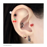 軟骨ピアス 音符ト音記号ジュエルキラキラサージカルステンレス ボディピアス | ボディピアス専門店凛RIN | 詳細画像7 