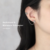 軟骨ピアス 犬ドッグモチーフ顔かわいいオールサージカルステンレスアレルギー対応 … | ボディピアス専門店凛RIN | 詳細画像4 