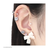 軟骨ピアス 犬ドッグモチーフ顔かわいいオールサージカルステンレスアレルギー対応 … | ボディピアス専門店凛RIN | 詳細画像8 