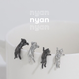 軟骨ピアス のびネコ猫かわいいアンテナヘリックス動物イベント ボディピアス | ボディピアス専門店凛RIN | 詳細画像4 