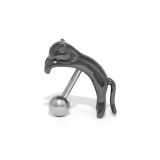 Aタイプ・ブラック | 軟骨ピアス のびネコ猫かわいいアンテナヘリックス動物イベント ボディピアス | ボディピアス専門店凛RIN