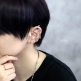 軟骨ピアス 花チェーンフリンジ華やかゆれる大きめ ボディピアス | ボディピアス専門店凛RIN | 詳細画像4