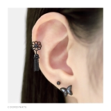 軟骨ピアス 花チェーンフリンジ華やかゆれる大きめ ボディピアス | ボディピアス専門店凛RIN | 詳細画像7