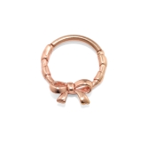 ピンクゴールド | 軟骨ピアス リボンバレエコアシンプル大人カワイイ ボディピアス | ボディピアス専門店凛RIN