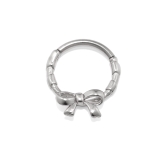 シルバー | 軟骨ピアス リボンバレエコアシンプル大人カワイイ ボディピアス | ボディピアス専門店凛RIN