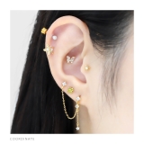 軟骨ピアス 華やか花フラワー上品キレイ系オケージョン ボディピアス | ボディピアス専門店凛RIN | 詳細画像5 