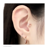 軟骨ピアス 華やか花フラワー上品キレイ系オケージョン ボディピアス | ボディピアス専門店凛RIN | 詳細画像6 