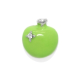 Aタイプ・グリーン | 軟骨ピアス りんご青りんごジュエルリンゴアップル林檎フルーツ果物 ボディピアス | ボディピアス専門店凛RIN