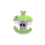 Bタイプ・グリーン | 軟骨ピアス りんご青りんごジュエルリンゴアップル林檎フルーツ果物 ボディピアス | ボディピアス専門店凛RIN