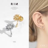軟骨ピアス たんぽぽタンポポ綿毛花はなフラワーかわいい ボディピアス | ボディピアス専門店凛RIN | 詳細画像1 