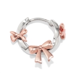 右耳 | 軟骨ピアス リボンりぼんフープシンプルバレエコアキャッチレスキュートかわいい ボ… | ボディピアス専門店凛RIN