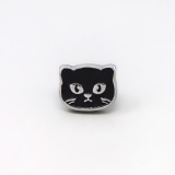 くろねこ | 軟骨ピアス 猫ねこネコキャットフェイスかわいい白黒三毛はちわれ折れ耳 ボディピア… | ボディピアス専門店凛RIN