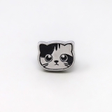 みけねこ | 軟骨ピアス 猫ねこネコキャットフェイスかわいい白黒三毛はちわれ折れ耳 ボディピア… | ボディピアス専門店凛RIN