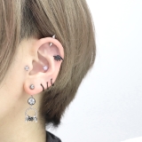 へそピアスカスタムセット バラ薔薇翼 エンジェルデビル人気 | ボディピアス専門店凛RIN | 詳細画像5