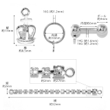 軟骨ピアスカスタムセット 王冠クラウンチェーン | ボディピアス専門店凛RIN | 詳細画像9