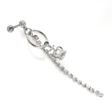 シルバー | 軟骨ピアスカスタムセット 王冠クラウンチェーン | ボディピアス専門店凛RIN