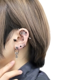 軟骨ピアスカスタムセット 薔薇バラ エンジェルデビル羽 | ボディピアス専門店凛RIN | 詳細画像5 