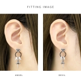 軟骨ピアスカスタムセット 薔薇バラ エンジェルデビル羽 | ボディピアス専門店凛RIN | 詳細画像6 