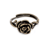 ゴールド | 指輪リング アンティーク調ローズ薔薇モチーフバラスタイリッシュシルバーゴールド | ボディピアス専門店凛RIN