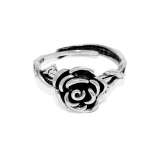 シルバー | 指輪リング アンティーク調ローズ薔薇モチーフバラスタイリッシュシルバーゴールド | ボディピアス専門店凛RIN