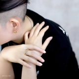 指輪リング クロスリングクロスモチーフシルバーバイカラースタイリッシュ オープン… | ボディピアス専門店凛RIN | 詳細画像3 