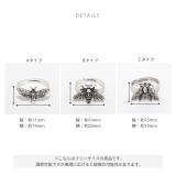 指輪 リング 昆虫虫蝶蜂蛾ドクロシルバーかっこいいスタイリッシュユニセックス | ボディピアス専門店凛RIN | 詳細画像11