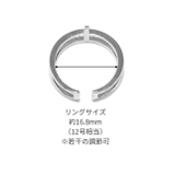 指輪リング キレイ2連ほそみ華奢 ジュエル十字クロスk18 | ボディピアス専門店凛RIN | 詳細画像10 