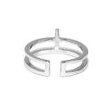 指輪リング キレイ2連ほそみ華奢 ジュエル十字クロスk18 | ボディピアス専門店凛RIN | 詳細画像12 