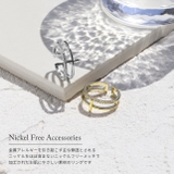 指輪リング キレイ2連ほそみ華奢 ジュエル十字クロスk18 | ボディピアス専門店凛RIN | 詳細画像4 