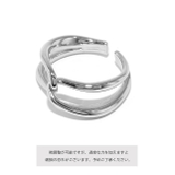 指輪リング キレイシンプルクロス 華奢サイズ調整オープン16金コーテイング | ボディピアス専門店凛RIN | 詳細画像10 