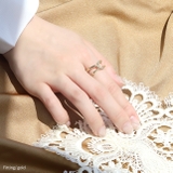 指輪リング キレイシンプルクロス 華奢サイズ調整オープン16金コーテイング | ボディピアス専門店凛RIN | 詳細画像6 