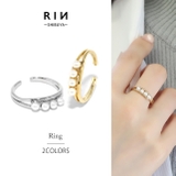 指輪リング シンプルパール4連デザインリング大人可愛い 上品オープンリング | ボディピアス専門店凛RIN | 詳細画像1 