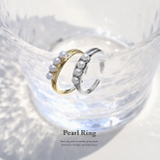 指輪リング シンプルパール4連デザインリング大人可愛い 上品オープンリング | ボディピアス専門店凛RIN | 詳細画像4 