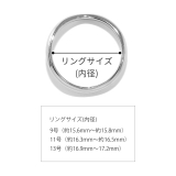 指輪リング キレイシンプルV字デザイン 18金ロジウムコーティング | ボディピアス専門店凛RIN | 詳細画像9
