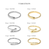 リング指輪 フォークリング レディースシルバーゴールド | ボディピアス専門店凛RIN | 詳細画像8