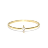 ゴールド | 指輪リング 十字エレガント キュービックジルコニア18金 | ボディピアス専門店凛RIN