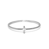 シルバー | 指輪リング 十字エレガント キュービックジルコニア18金 | ボディピアス専門店凛RIN