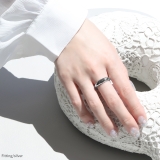 指輪リングシンプル 18金 アートゴツゴツ溶け岩肌模様 | ボディピアス専門店凛RIN | 詳細画像3 