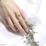 指輪リングシンプル 18金 アートゴツゴツ溶け岩肌模様 | ボディピアス専門店凛RIN | 詳細画像6 