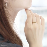 指輪リング シルバーゴールドシンプル ギザギザみぞカービング18金コーティング | ボディピアス専門店凛RIN | 詳細画像5