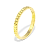 ゴールド | 指輪リング シルバーゴールドシンプル ギザギザみぞカービング18金コーティング | ボディピアス専門店凛RIN