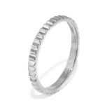 シルバー | 指輪リング シルバーゴールドシンプル ギザギザみぞカービング18金コーティング | ボディピアス専門店凛RIN