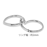 指輪リング 2連ダブルフィンガー シンプルレイヤードファッションリング | ボディピアス専門店凛RIN | 詳細画像11 