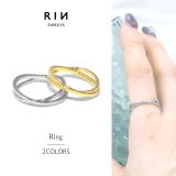 指輪リングクロスリング きれいダブルリング 洗練ファッションリング | ボディピアス専門店凛RIN | 詳細画像1 