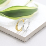 指輪リングクロスリング きれいダブルリング 洗練ファッションリング | ボディピアス専門店凛RIN | 詳細画像4 